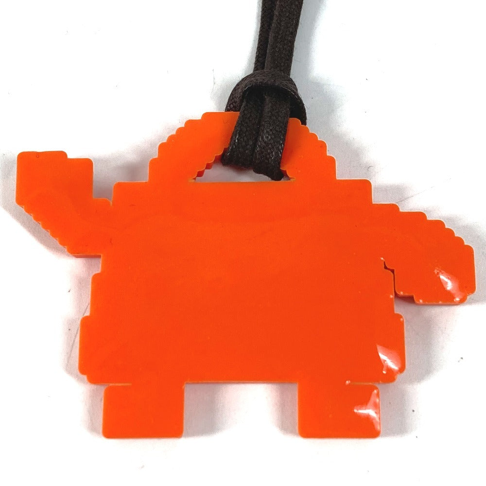 HERMES ケリードール バッグチャーム ストラップ キーホルダー ラバー ユニセックス オレンジ