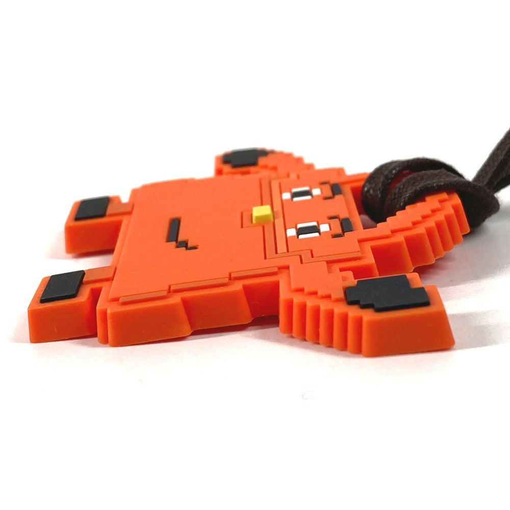 HERMES ケリードール バッグチャーム ストラップ キーホルダー ラバー ユニセックス オレンジ