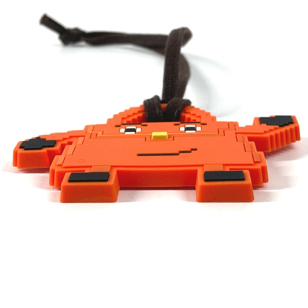 HERMES ケリードール バッグチャーム ストラップ キーホルダー ラバー ユニセックス オレンジ