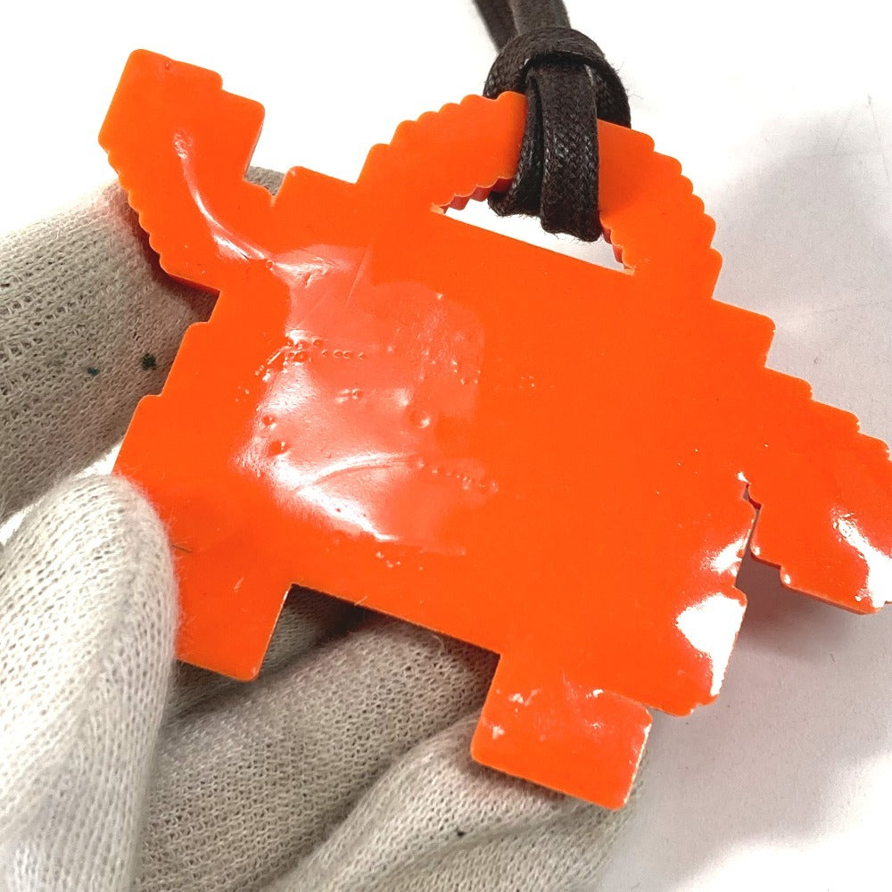 HERMES ケリードール バッグチャーム ストラップ キーホルダー ラバー ユニセックス オレンジ