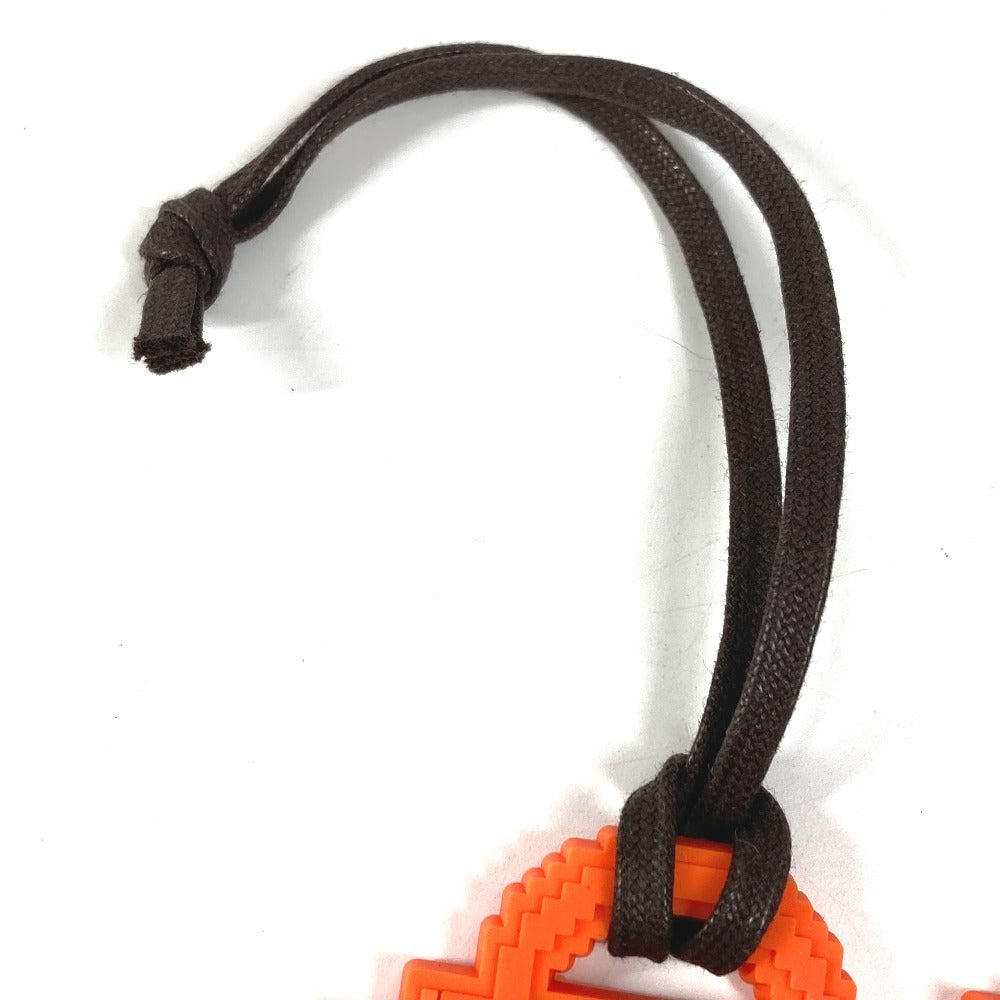 HERMES ケリードール バッグチャーム ストラップ キーホルダー ラバー ユニセックス オレンジ