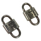TIFFANY&Co. 1837 Small Double Lock Key Leather Cord Accessory Earrings AG925 Unisex Silver