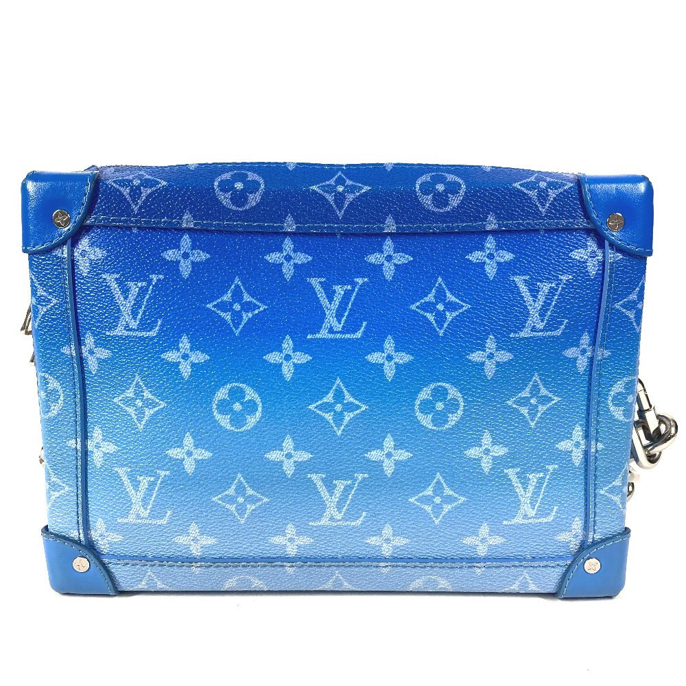 LOUIS VUITTON M45430 モノグラム クラウズ 雲 ソフトトランク 斜め掛け カバン BOX ボックス ショルダーバッグ レザー/キャンバス ユニセックス ブルー