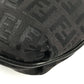 FENDI ズッキーノ ロゴ カバン フラップ 斜め掛け ポシェット ショルダーバッグ レザー/キャンバス ユニセックス ブラック