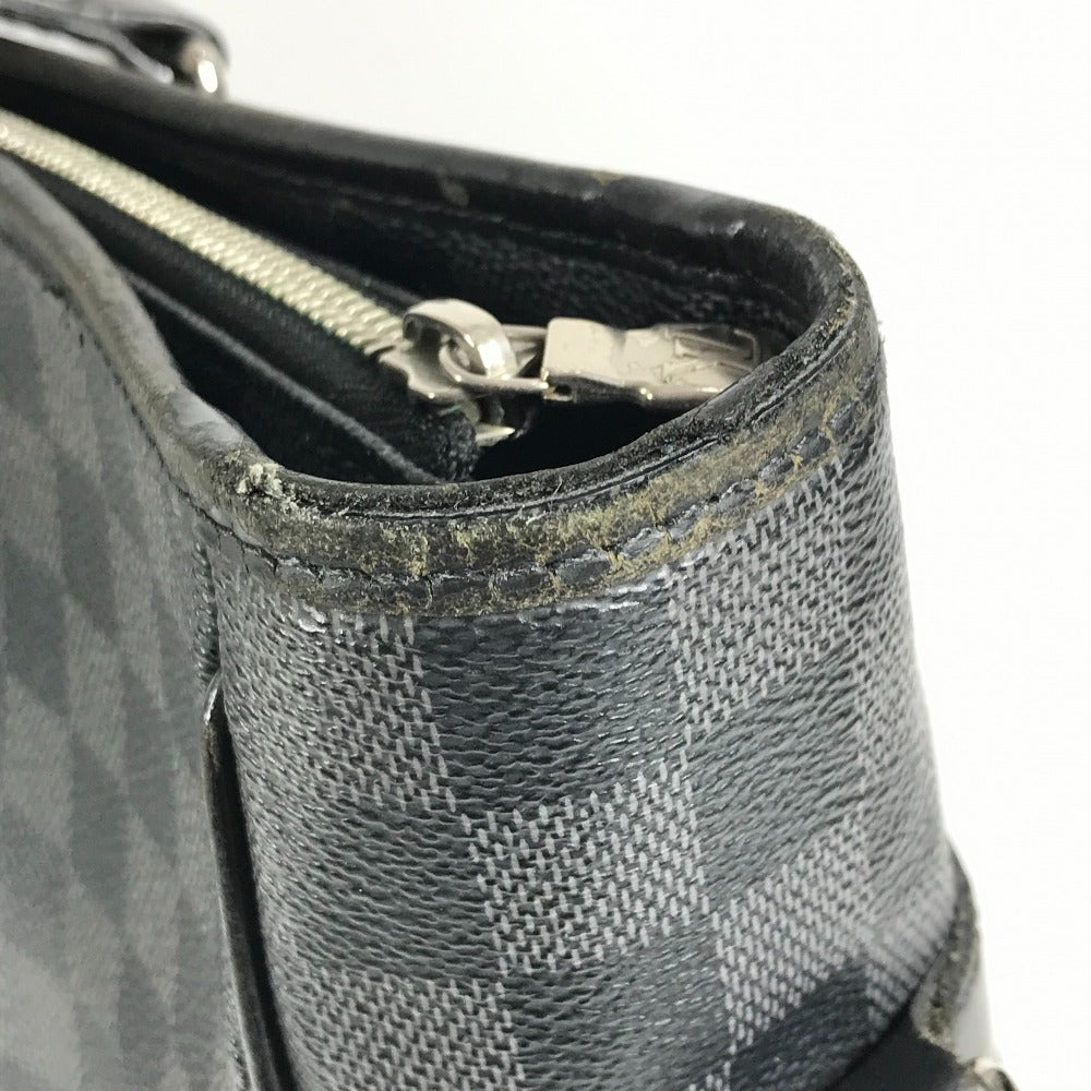 LOUIS VUITTON N51192 Damier Graphite Tadao Tote Bag, Vertical, Crossbody, 2-Way, Shoulder Bag, Damier Graphite Canvas, Unisex, Black