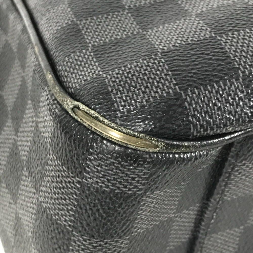 LOUIS VUITTON N51192 Damier Graphite Tadao Tote Bag, Vertical, Crossbody, 2-Way, Shoulder Bag, Damier Graphite Canvas, Unisex, Black