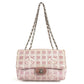 CHANEL A15285 ニュートラベルライン CC ココマーク ロゴ 肩掛け カバン Wチェーン チェーンバッグ フラップ ショルダーバッグ ナイロン レディース ピンク