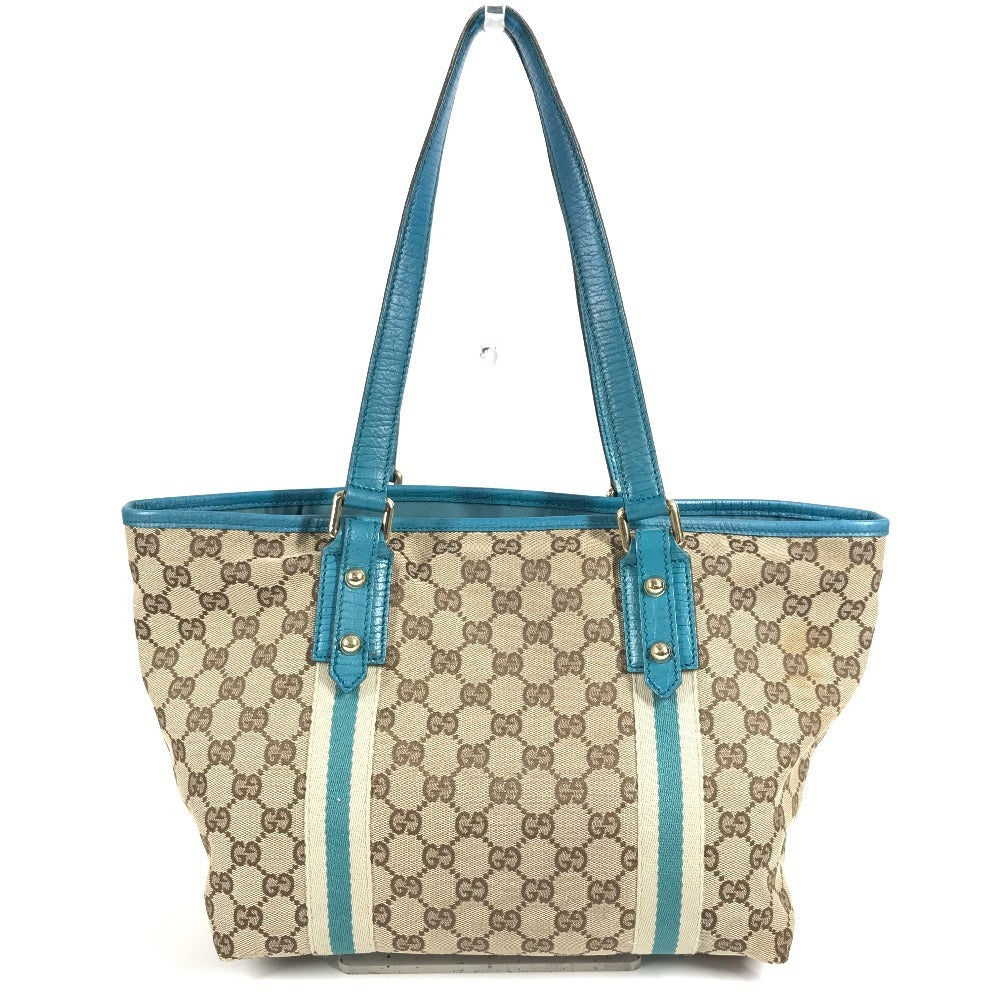 GUCCI 137396 チャーム キーホルダー 付き ライン GG ロゴ 肩掛け カバン トートバッグ ショルダーバッグ GGキャンバス/レザー ユニセックス ベージュ