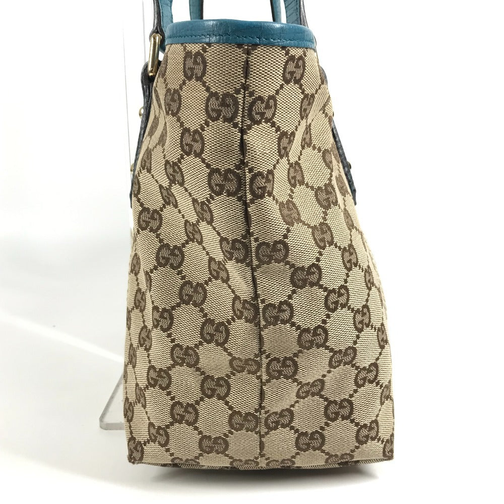 GUCCI 137396 チャーム キーホルダー 付き ライン GG ロゴ 肩掛け カバン トートバッグ ショルダーバッグ GGキャンバス/レザー ユニセックス ベージュ