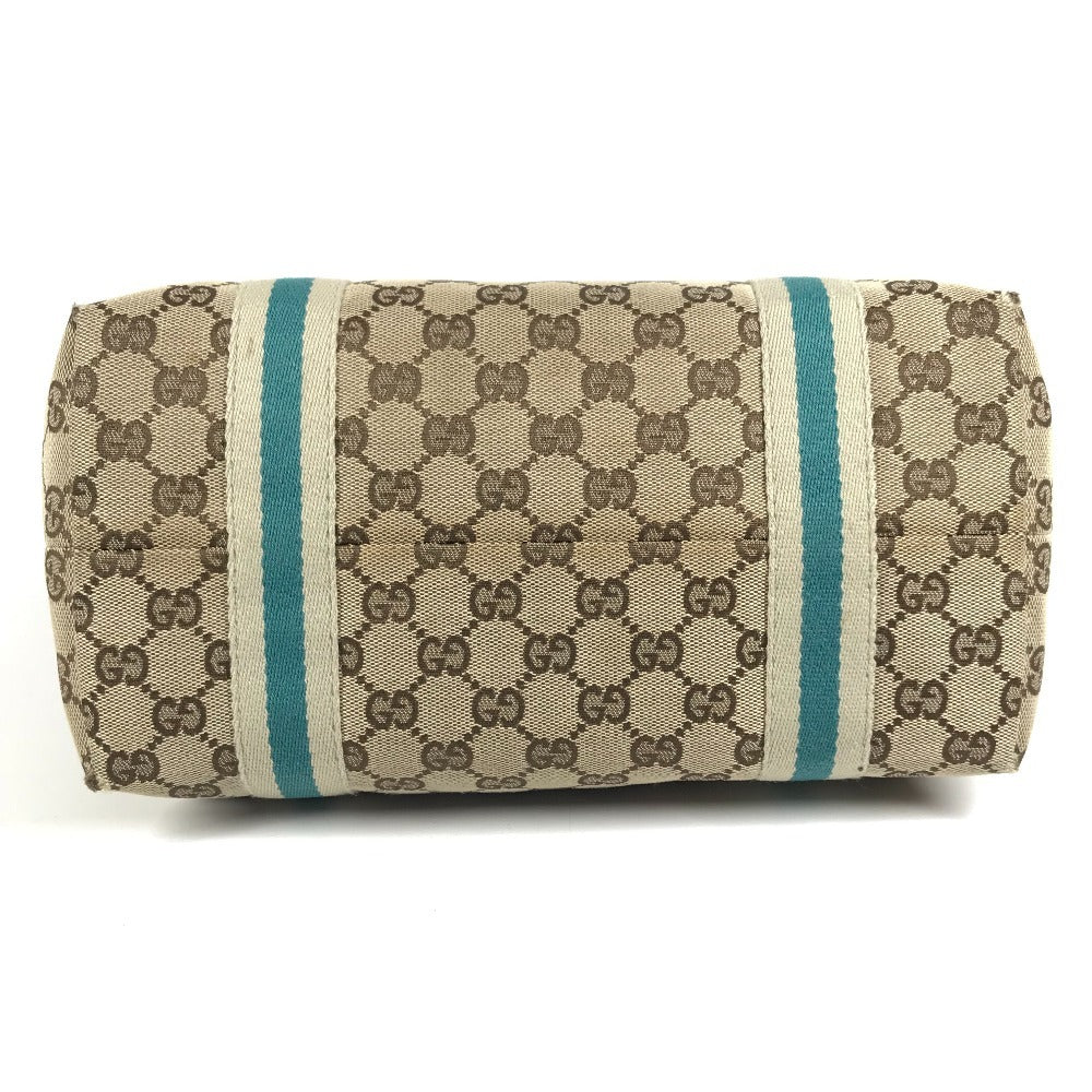 GUCCI 137396 チャーム キーホルダー 付き ライン GG ロゴ 肩掛け カバン トートバッグ ショルダーバッグ GGキャンバス/レザー ユニセックス ベージュ