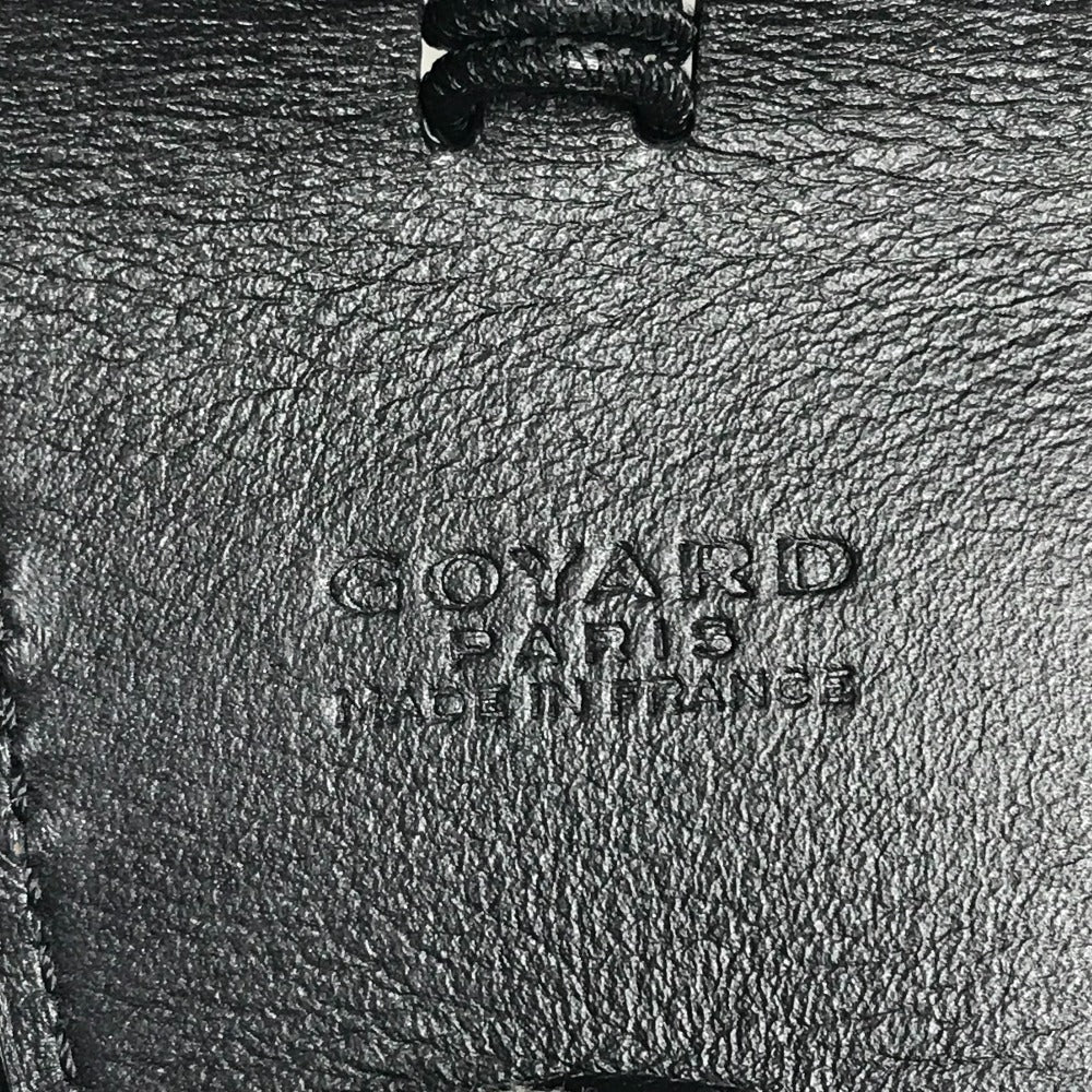GOYARD マグネット ロゴ クロ ユニバーサル クリップ チャーム キーホルダー バッグチャーム レザー ユニセックス ブラック