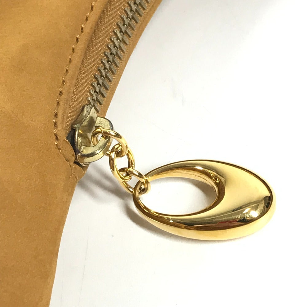 BVLGARI アスコット カバン 肩掛け ショルダーバッグ ヌバック ユニセックス ベージュ系