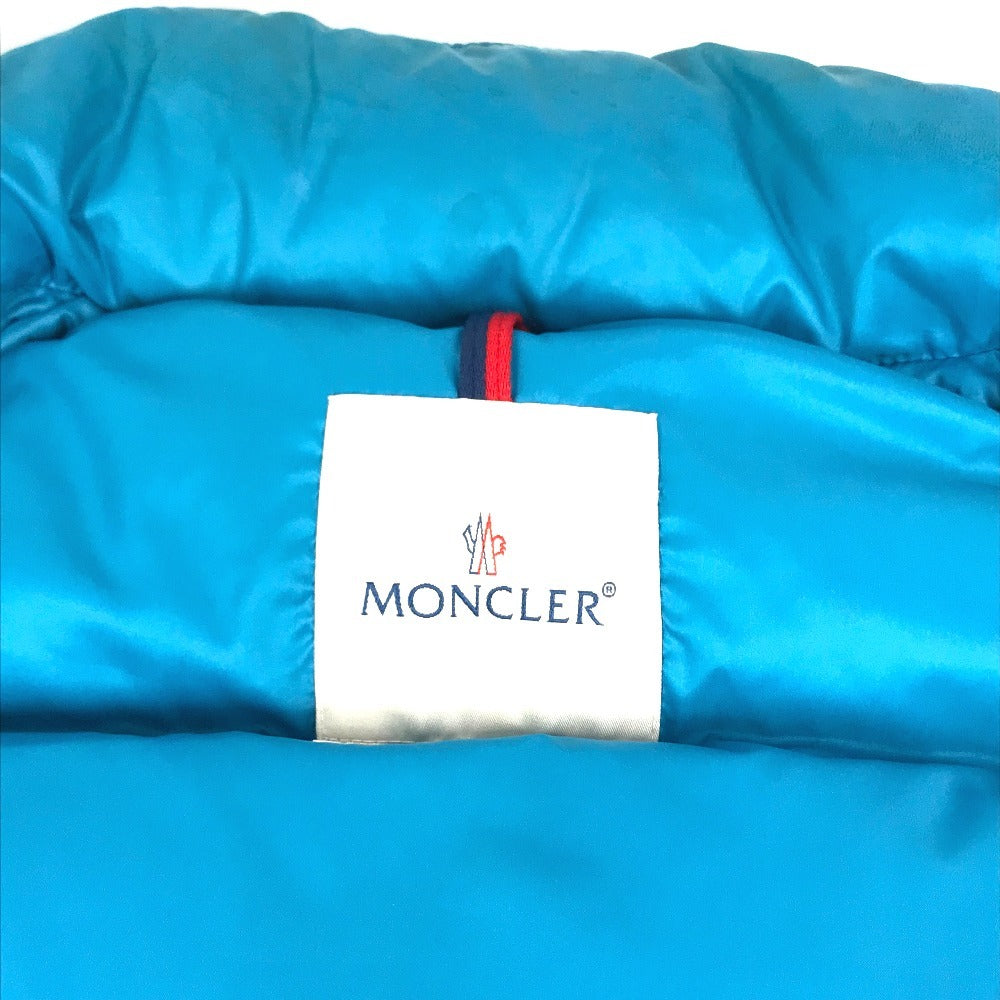 MONCLER Logo patch vest Apparel Outerwear Sleeveless Vest Down vest Nylon blue Used