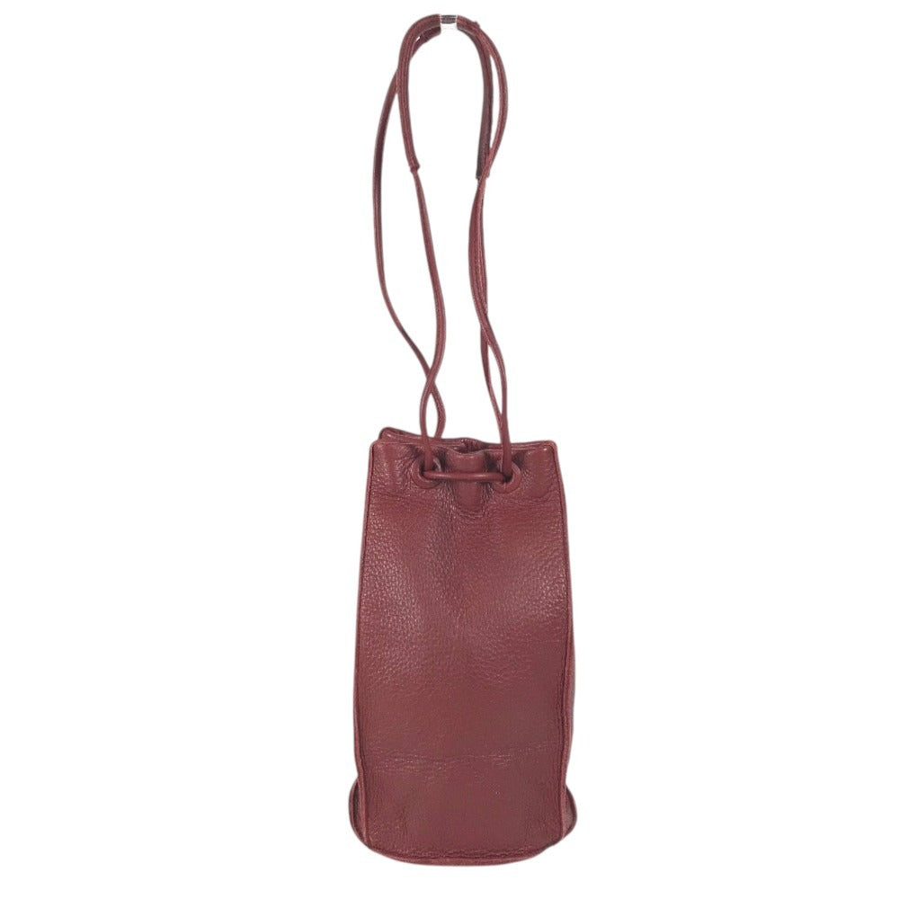 BOTTEGA VENETA Bottle bag for wine bottles Hand Bag Leather Red Used