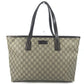 GUCCI 211137 GG Supreme GG Logo Bag Tote Bag shawl Shoulder Bag GG Supreme Canvas Beige/Dark brown Used