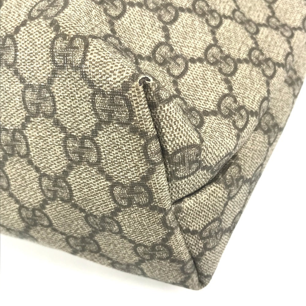 GUCCI 211137 GG Supreme GG Logo Bag Tote Bag shawl Shoulder Bag GG Supreme Canvas Beige/Dark brown Used