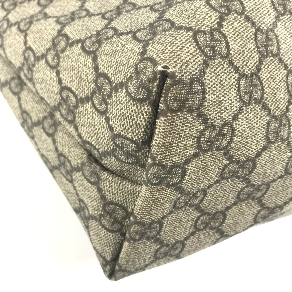 GUCCI 211137 GG Supreme GG Logo Bag Tote Bag shawl Shoulder Bag GG Supreme Canvas Beige/Dark brown Used