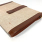 HERMES vintage H logo Bag, Cluch Bag, Pouch, Flap Clutch bag Leather/Canvas Beige/Brown Used