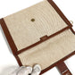 HERMES vintage H logo Bag, Cluch Bag, Pouch, Flap Clutch bag Leather/Canvas Beige/Brown Used