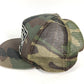 CHROME HEARTS Camouflage logo FUCK hat cap baseball mesh cap cotton / polyester khaki Used