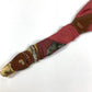 HERMES vintage Logo Apparel, Fashion Accessories suspenders silk / Leather Red/Brown Used