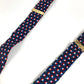HERMES vintage Logo Apparel, Fashion Accessories suspenders silk / Leather Navy/Red x White Used