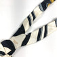 HERMES vintage Logo all-over print Brides de Gala Apparel, Fashion Accessories suspenders silk / Leather White/Black Used