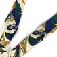 HERMES vintage Logo Apparel, Fashion Accessories suspenders silk / Leather White/Multicolore Used