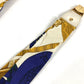HERMES vintage Logo Apparel, Fashion Accessories suspenders silk / Leather White/Multicolore Used