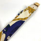HERMES vintage Logo Apparel, Fashion Accessories suspenders silk / Leather White/Multicolore Used