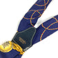 HERMES vintage Logo Apparel, Fashion Accessories suspenders silk / Leather Navy Used
