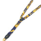 HERMES vintage logo Apparel, Fashion Accessories suspenders silk / Leather Navy/yellow Used