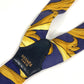 HERMES vintage logo Apparel, Fashion Accessories suspenders silk / Leather Navy/yellow Used
