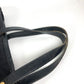 PRADA logo Hand Bag Tote Bag Leather / Nylon Black/Gold Used