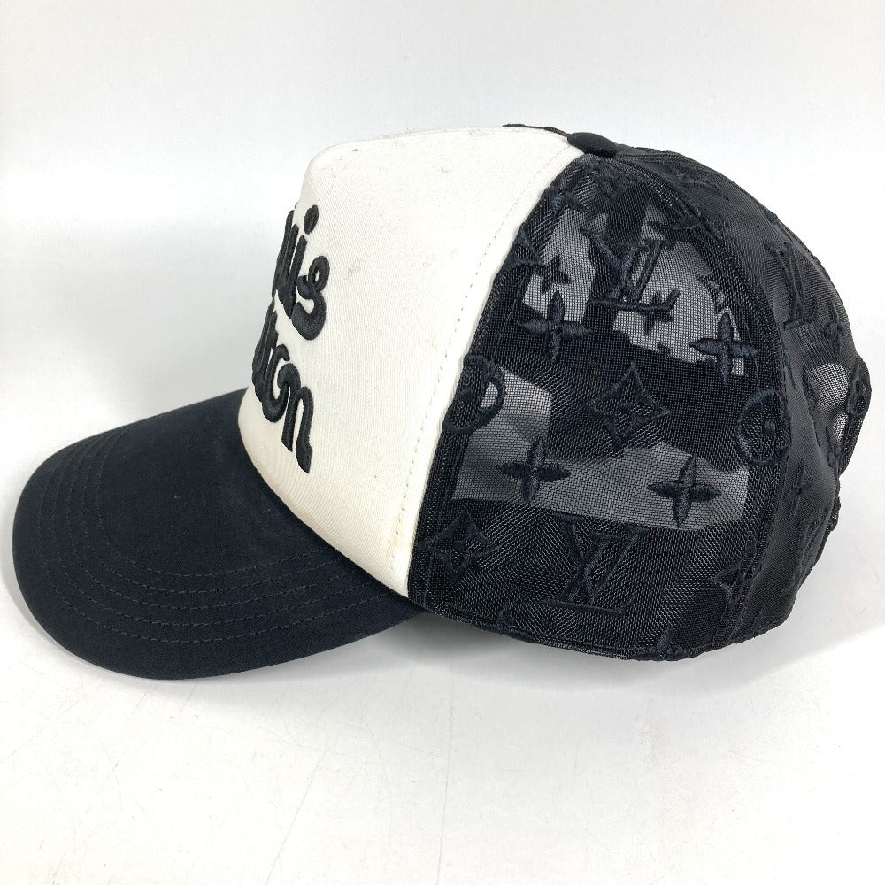 LOUIS VUITTON M7462L Signature Cap Logo hat, baseball cap cap cotton Black/White Used