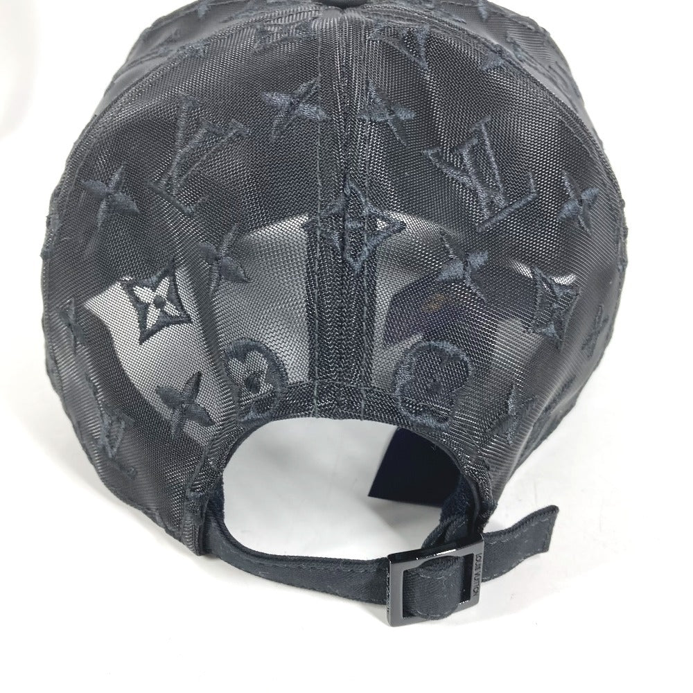 LOUIS VUITTON M7462L Signature Cap Logo hat, baseball cap cap cotton Black/White Used