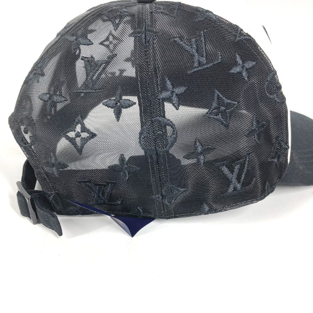 LOUIS VUITTON M7462L Signature Cap Logo hat, baseball cap cap cotton Black/White Used