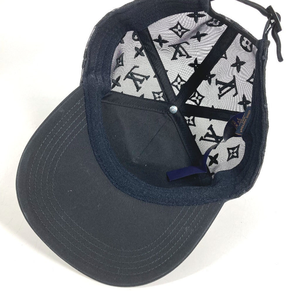 LOUIS VUITTON M7462L Signature Cap Logo hat, baseball cap cap cotton Black/White Used