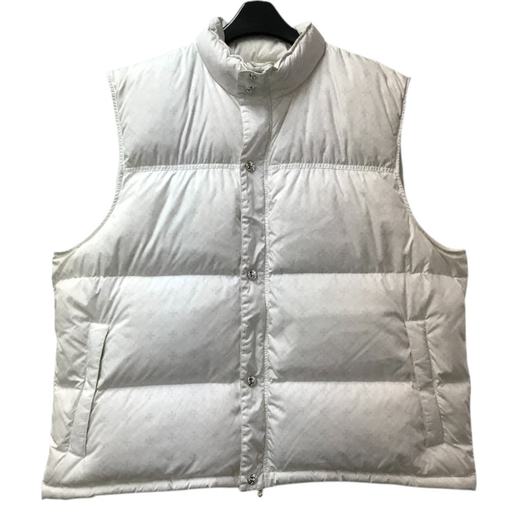 CHROME HEARTS Sleeveless down vest CHPlus Crossball Button Down Vest apparel tops outerwear Best polyester White Used