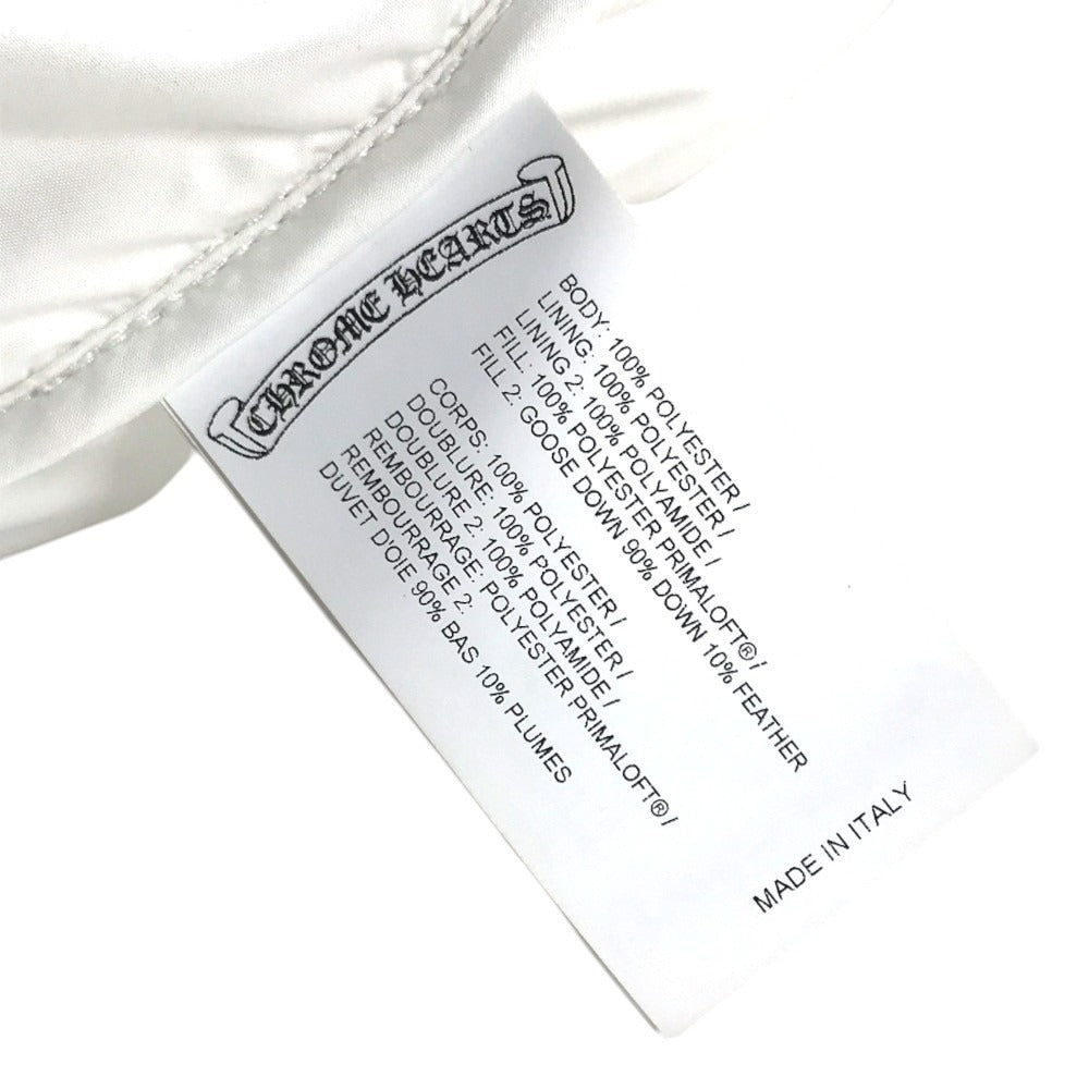 CHROME HEARTS Sleeveless down vest CHPlus Crossball Button Down Vest apparel tops outerwear Best polyester White Used