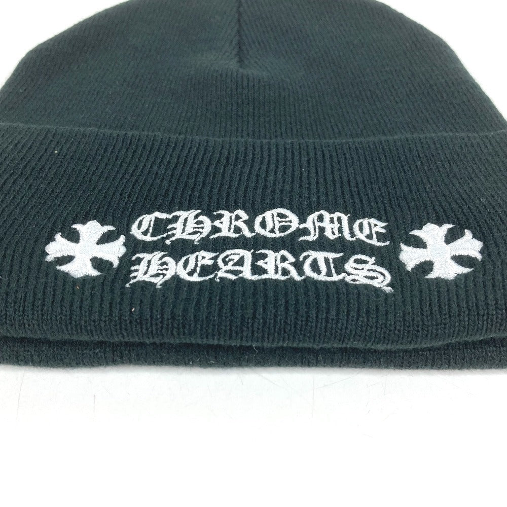 CHROME HEARTS Bicolor WATCH CAP beanie hat knit hat knit cap Knit hat acrylic Black/White Used