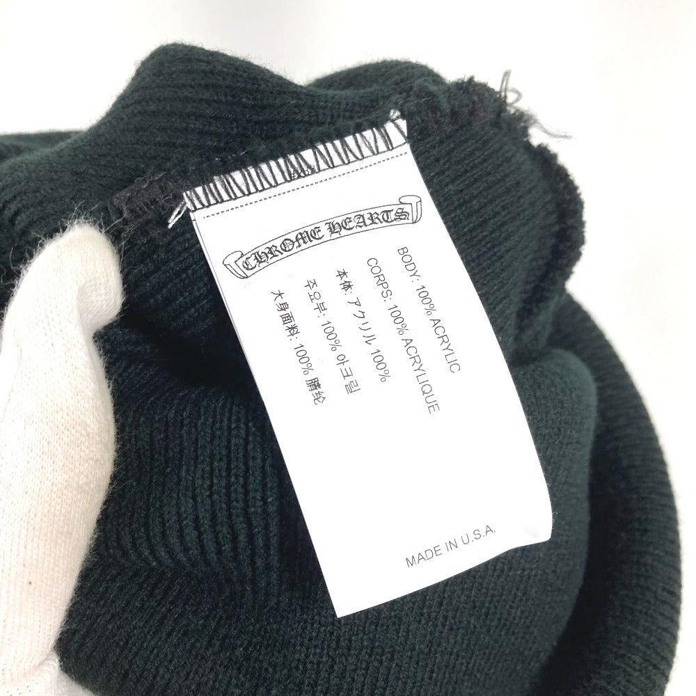 CHROME HEARTS Bicolor WATCH CAP beanie hat knit hat knit cap Knit hat acrylic Black/White Used