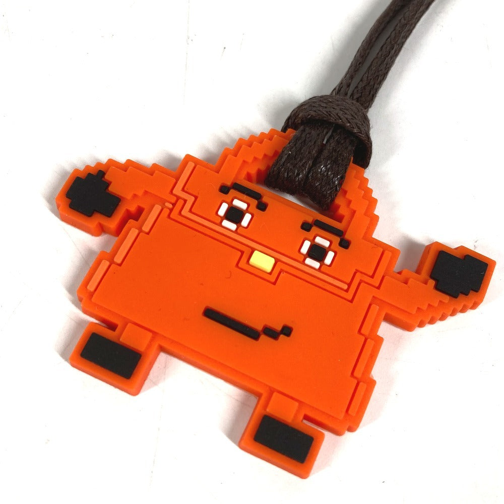 HERMES Kelly doll Bag Charm charm Key Holder rubber Orange Used