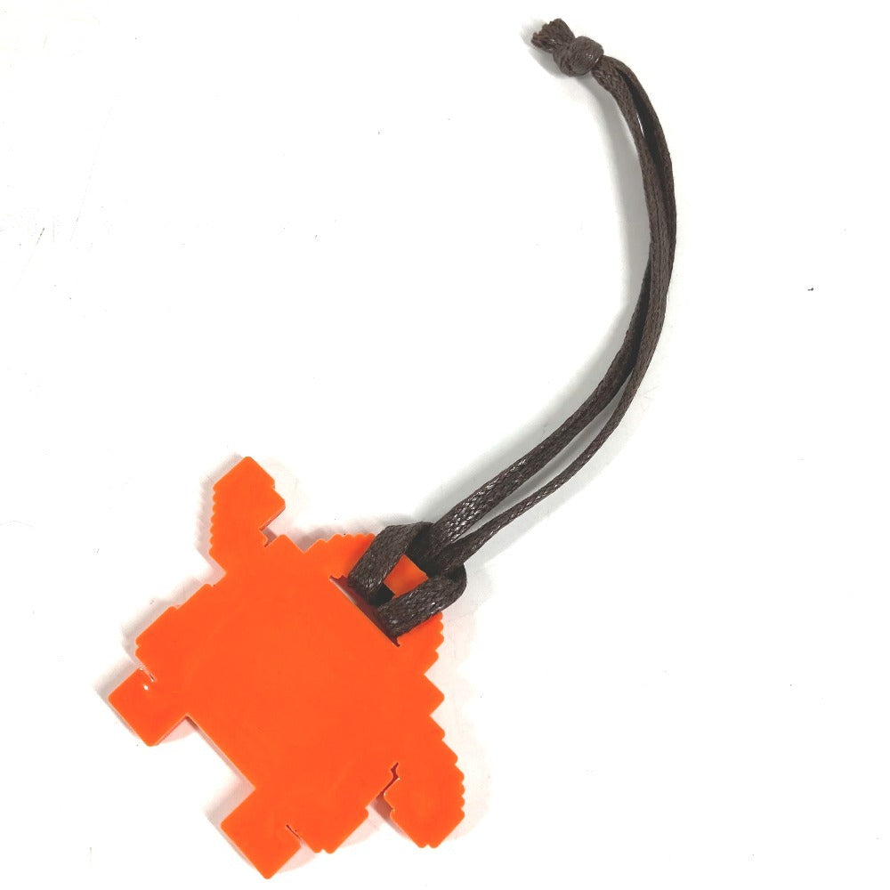 HERMES Kelly doll Bag Charm charm Key Holder rubber Orange Used