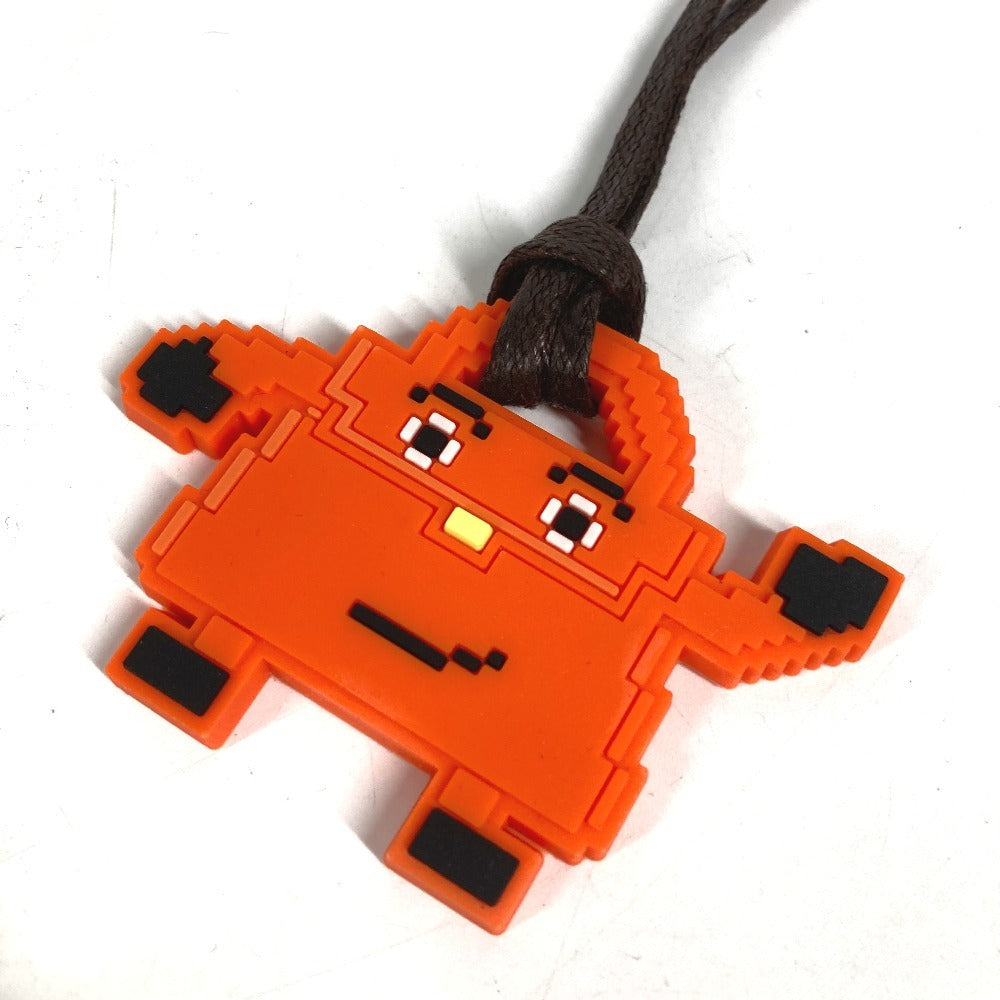 HERMES Kelly doll Bag Charm charm Key Holder rubber Orange Used
