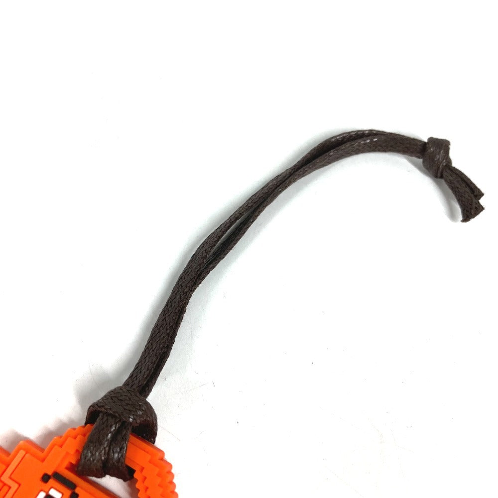 HERMES Kelly doll Bag Charm charm Key Holder rubber Orange Used
