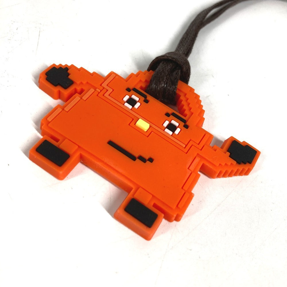HERMES Kelly doll Bag Charm charm Key Holder rubber Orange Used