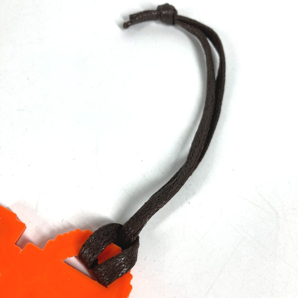 HERMES Kelly doll Bag Charm charm Key Holder rubber Orange Used