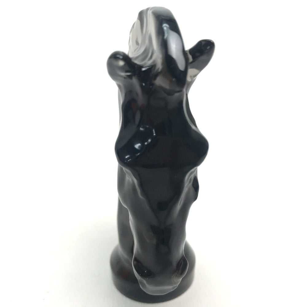 Saint Louis Hermès Group Cheval Horse Pawn Chess Piece Figurine, Crystal Glass, Unisex, Black