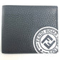 FENDI 7M0169 A4NR FF Logo Stamp Compact Wallet Calfskin Men's Gray Dark Gray/White